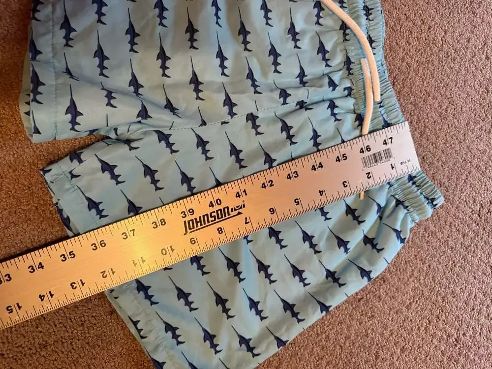 Saltwater Boy Company Boys Sawfish Print Swim Trunks Size 10/12